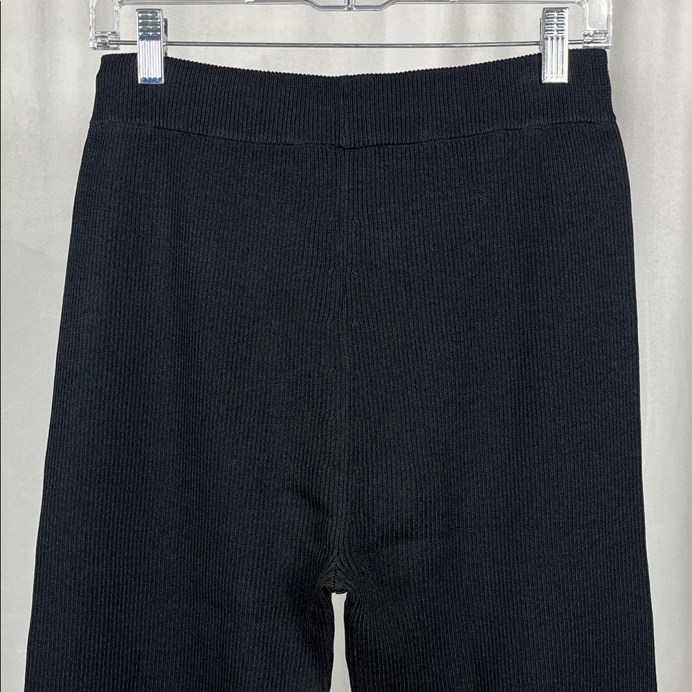 ASM Anna Black Ribbed Pant. - Picture 4 of 8
